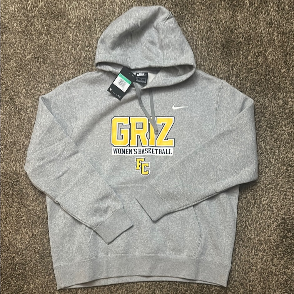 Nike Gray Sweatshirt Athletic Basketball hoodie size XL men’s NEW